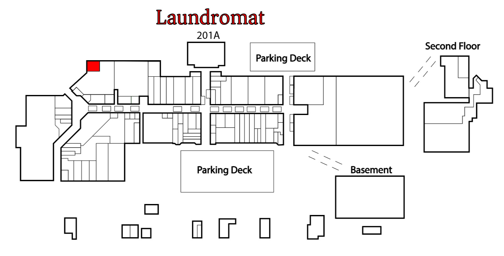 Laundromat storefront