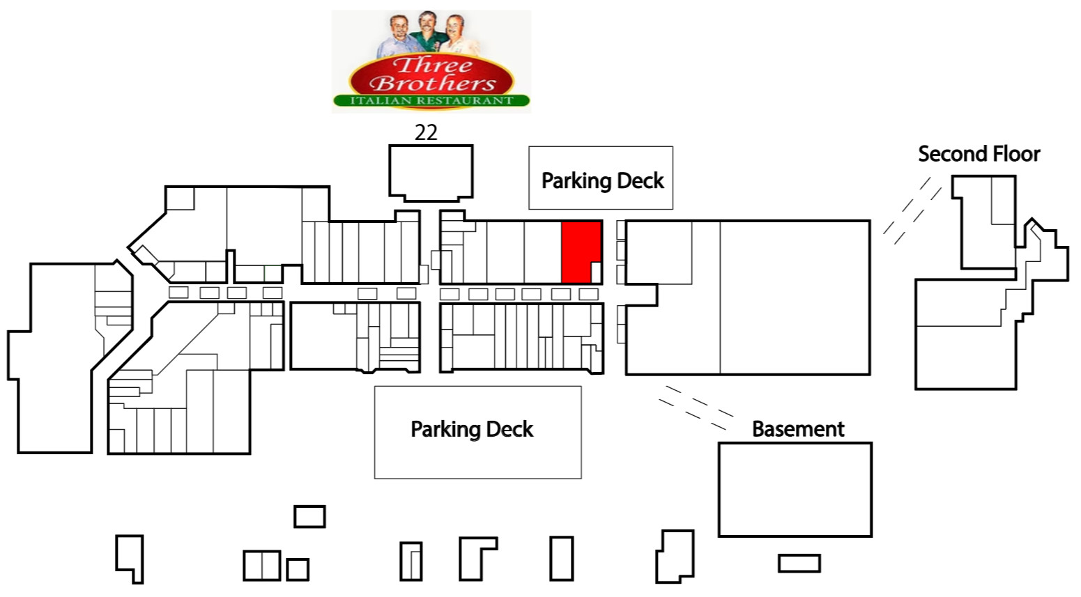 Three Brothers Italian storefront